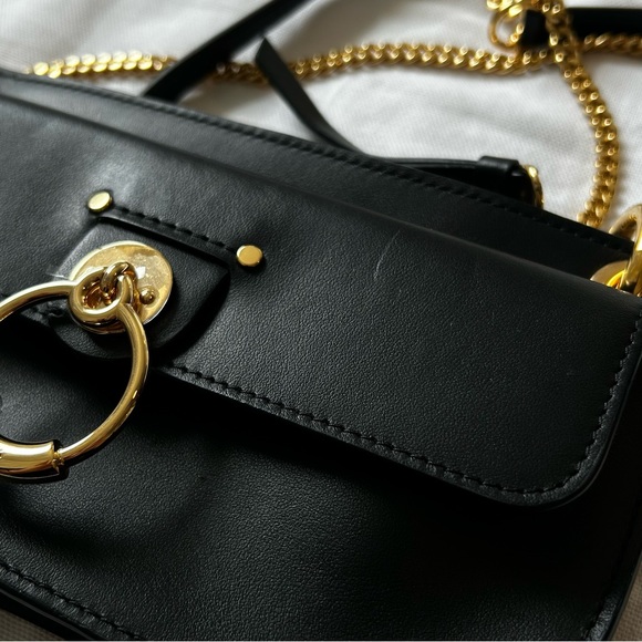 Chloé Mini Tess Leather Crossbody Bag - Picture 14 of 15